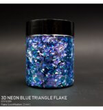 DIPON®-3D Flakes, neonsininen kolmio