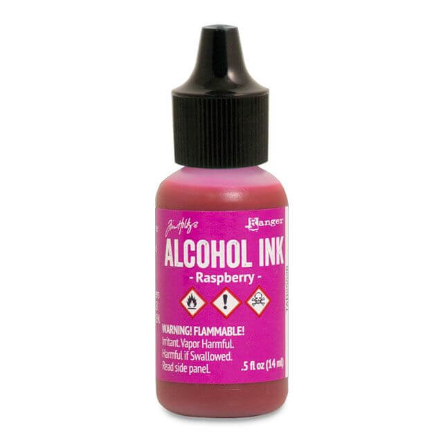 Tim Holtz® Alcohol Ink Raspberry, roosa alkoholitint
