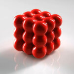 3D ruubiku kuubik silikoonvorm, 6 tk