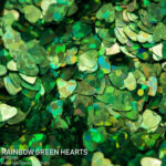 DIPON®-3D Helbed, RAINBOW GREEN, rohelised südamed