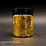 DIPON®-3D Helbed, GOLD STAR, kuldsed tähekesed