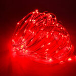 LED valgustraat, USB otsaga, 5m – 10m – Punane, 10 m