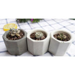 Three small pots, silicone mold