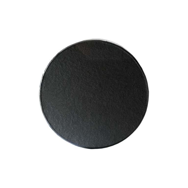 Kinkekarp, must, ümmargune, 15×14,5cm