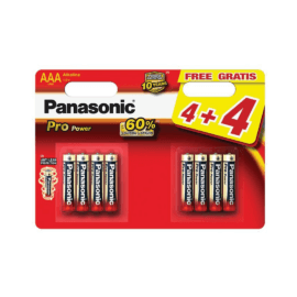 Patarei Panasonic Pro Power AAA/LR03 8-pakk
