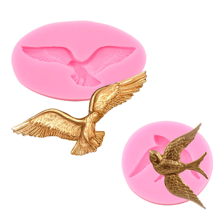 Silicone molds different birds