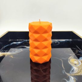 Silicone mould cylinder, with corners