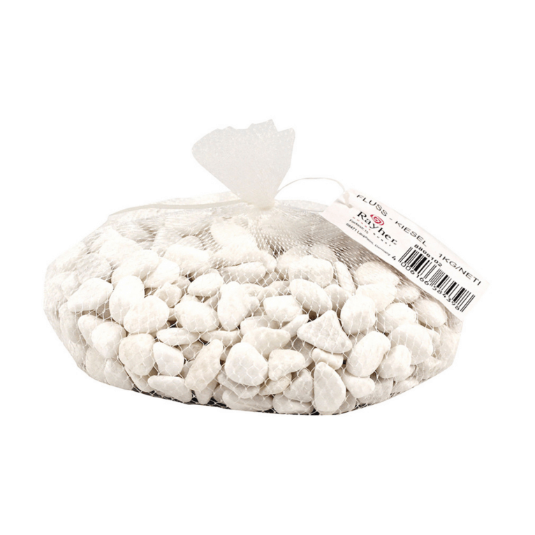 Decorative stones, 1 kg, white