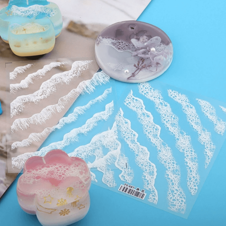 Sea wave pattern sticker