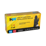 HW Max powder-free nitrile gloves black