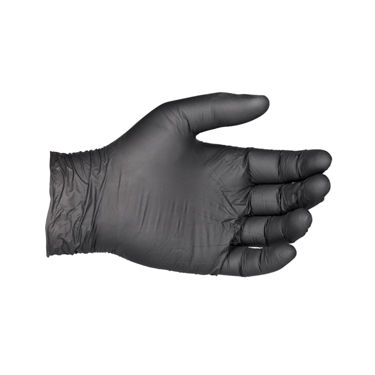 HW Max powder-free nitrile gloves black