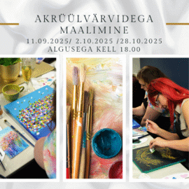 Juhendatud maalimine akrüülvärvidega