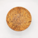 Fungi-covered birch bowl