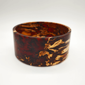 Seenetunud kasest mustriline kauss